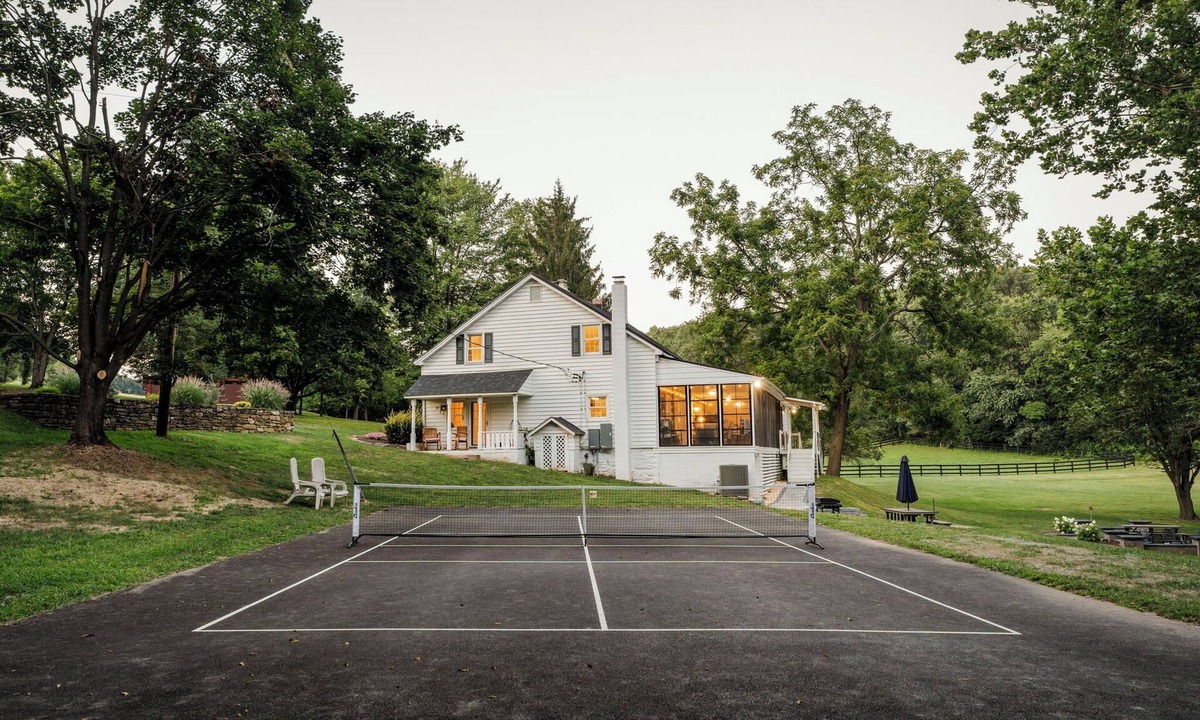 Millers House | 2.5 hours from Washington D.C. this spacious 5BR 2.5BA farmhouse is on a secluded 75-acre property near Manchester, MD, in scenic Carroll County. It promises a relaxing retreat near the state line, exciting local attractions, and natural landmarks.