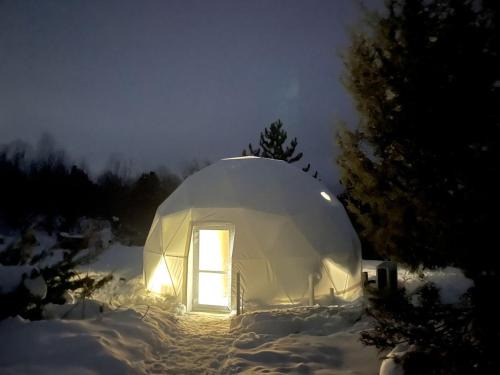 Boyne Falls Other | Cosmic Intimacy: Geodesic Dome Escape for Couples in a Dreamy Michigan Setting