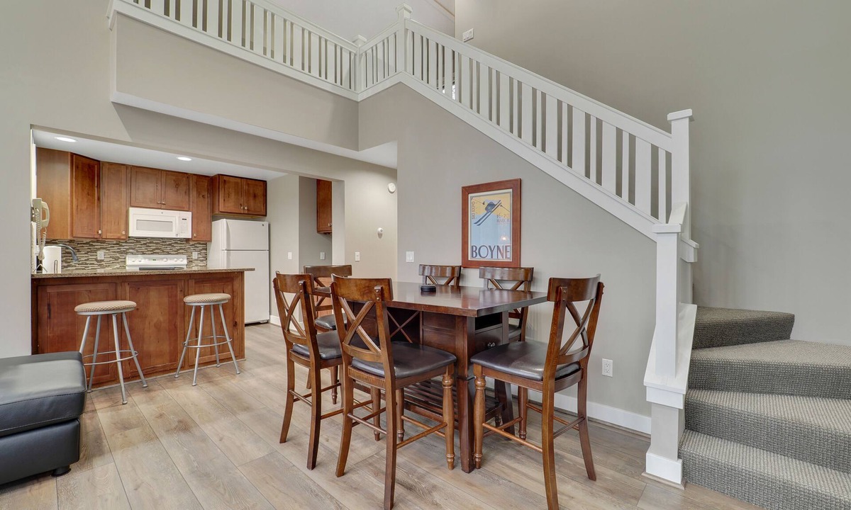 Boyne Falls Condo | Disciples Village #728 3 BDR Condo Located in Disciples Village | Fireplace