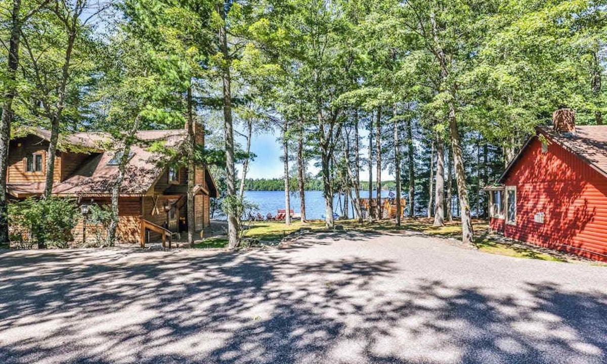 Eagle River House | Lakefront retreat with two full kitchens, fireplaces, washer/dryer, & two docks
