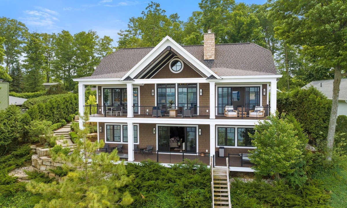 Petoskey Cottage | Luxury Lake Home with Private Dock