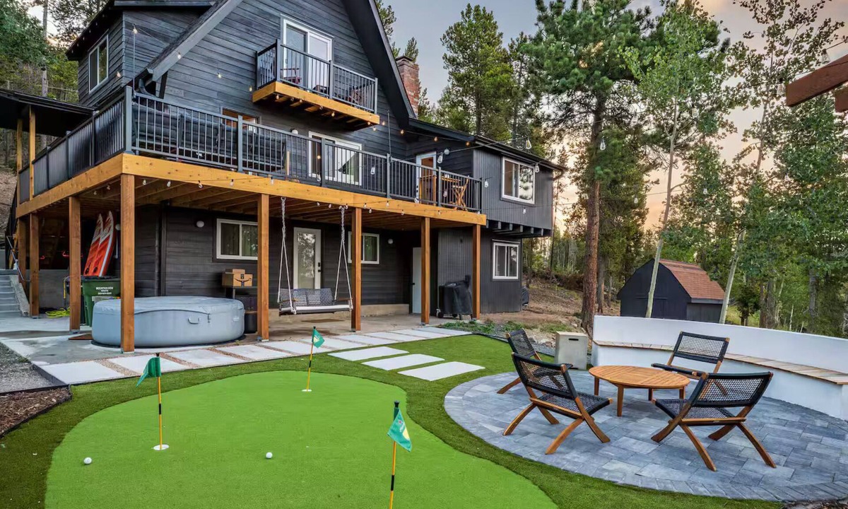 Evergreen House | Luxury Mountain Chalet- Views, Hot Tub & Putting Green