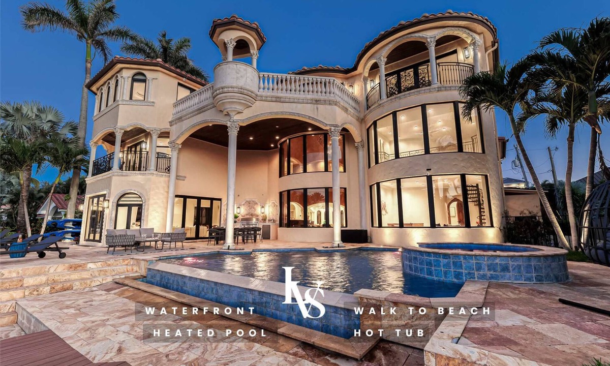 Delray Beach Shores House | LVS Villa Rhodes Palatial Waterfront Beach Estate