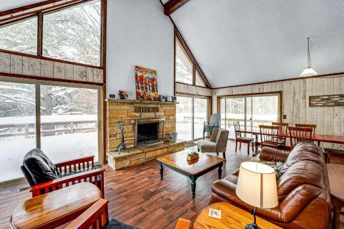 Branch House | Pere Marquette Riverfront Cabin w/Fishing Access