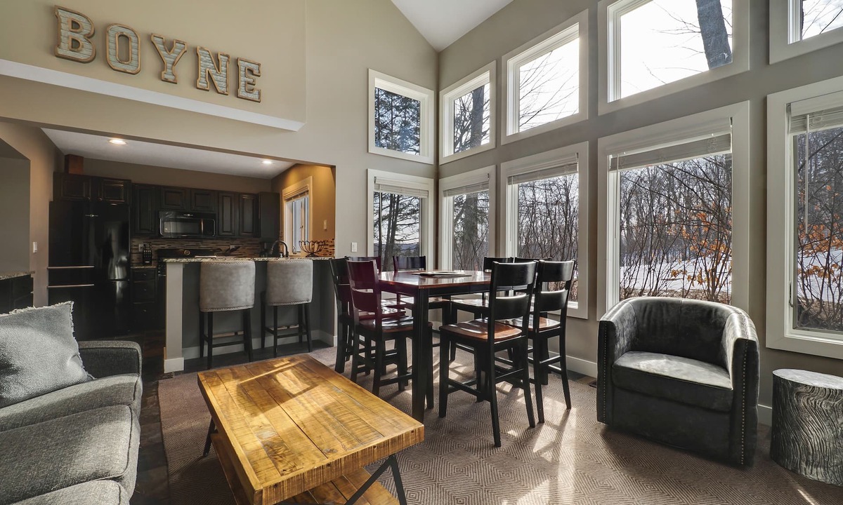 Boyne Falls Condo | Slopeside 690 Disciples Village Condo | Ski In/Out on Boyneland | Fireplace