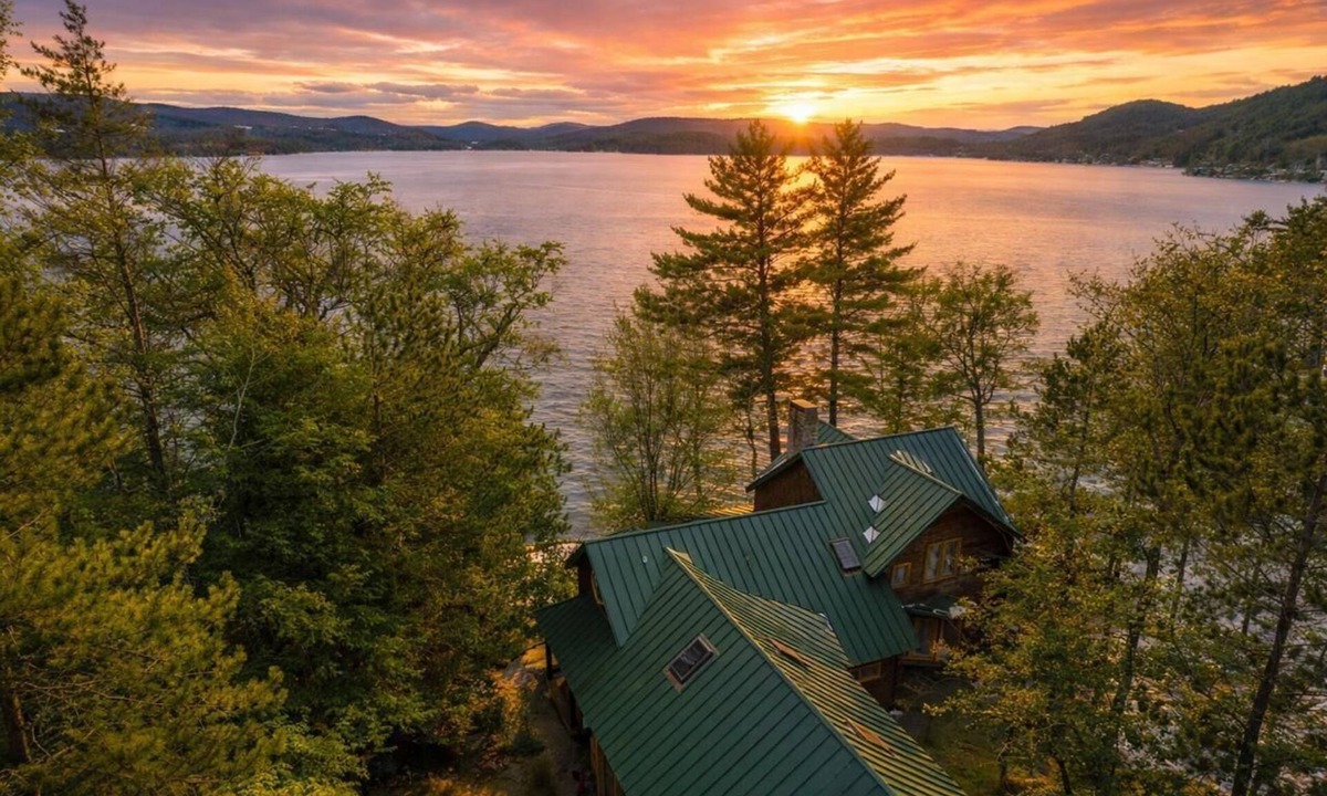 Hebron House | Stunning Newfound Lake Waterfront Home with Private Beach & Dock!