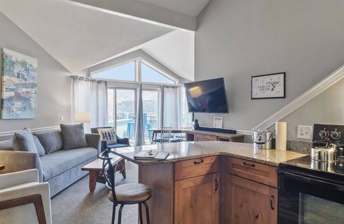 Charlevoix Condo | 211 Pointes North | Dog Friendly | Downtown Charlevoix | Indoor/Outdoor Pool
