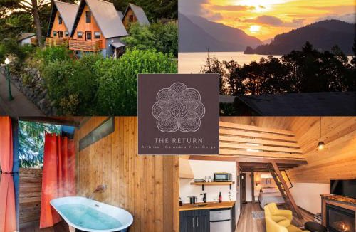 Stevenson House | 4 A-Frame Cabins - 2 Outdoor Private Tubs