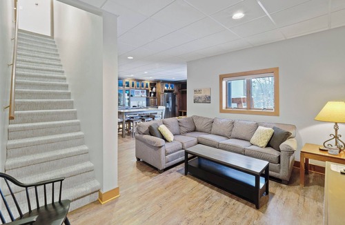 Boyne Falls Condo | 4BR Slopeside | 692 Disciples Village Condo | Fireplace| Ski Cubbies