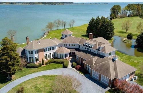Sherwood House | 6BR Waterfront Estate | Private Dock, Firepit, Screened Porch & Beach Access