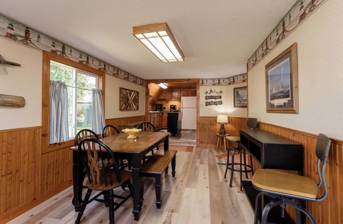 Grant Cabin | adorable A-frame house nestled right by the river