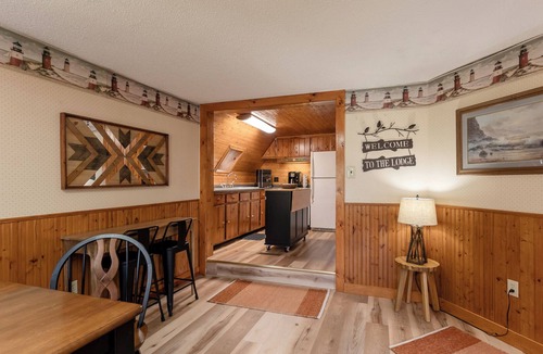 Grant Cabin | adorable A-frame house nestled right by the river