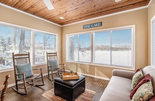 Plainwell Cottage | All-Sports Pine Lake | Dock, Kayak, Fire Pit & Sunset Deck