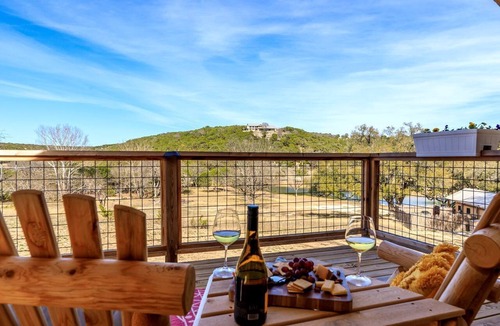 Ingram RV Rental | Beautiful Tented Cabin in Texas for Glamping by Guadalupe River