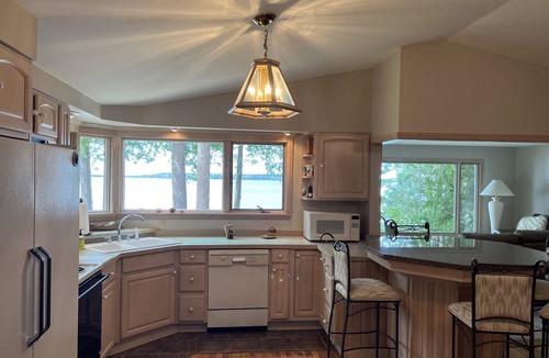 Cheboygan County Cottage | Burt Lake, Lake Front Family Vacation Home, 4BR-2BA, Amazing Sunsets!