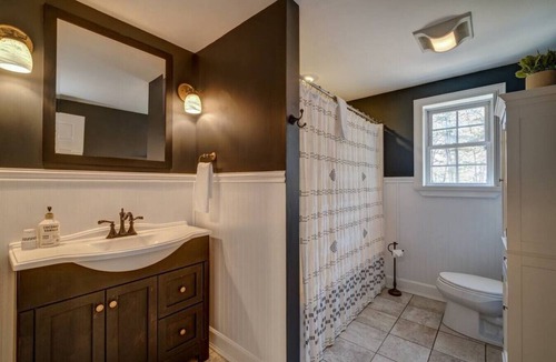 West Ossipee House | Coffee Bar, Hot Tub, Fenced-In Yard, and Fire Pit!