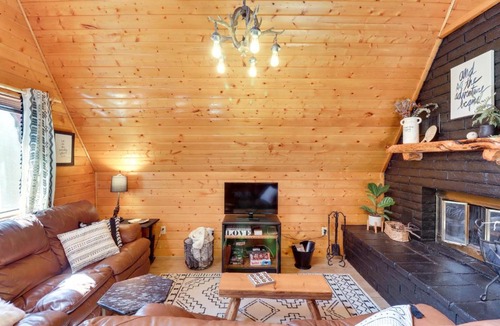 Overgaard House | Decks + Fire Pit: Rustic-Modern Overgaard Cabin!
