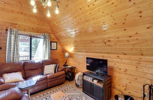 Overgaard House | Decks + Fire Pit: Rustic-Modern Overgaard Cabin!
