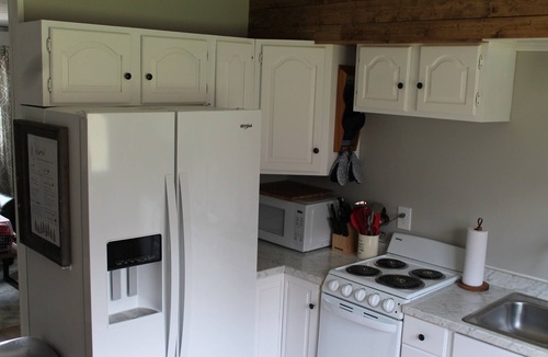 Gaylord Cabin | Deer-View Cabin - Remodeled Cabin with Spacious Yard and Cozy Living