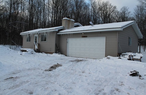 Gaylord Cabin | Deer-View Cabin - Remodeled Cabin with Spacious Yard and Cozy Living