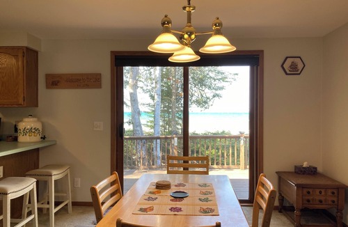 Cheboygan House | Home on Lake Huron with sandy beach and beautiful yards in Cheboygan, Michigan