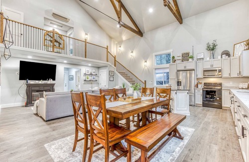 Welches House | Inviting home with fireplace, sauna, full kitchen, & W&D