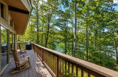 Blue Water House | Lakefront Escape with Private Docks, Three-Season Room, and Spacious Bunk Room