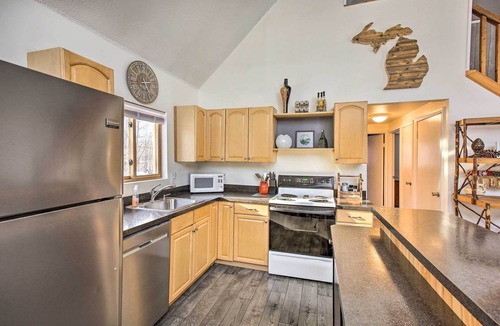 Mancelona Cottage | Lakes of the North Home on Snowmobile & ATV Trail!