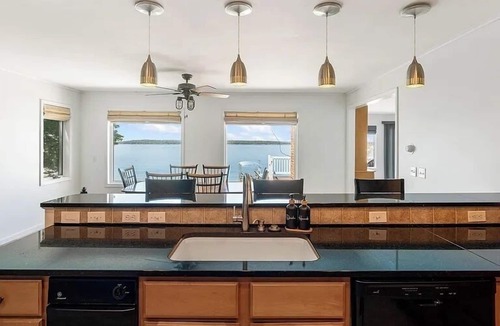 Cheboygan County House | Large Cottage with Sunset Views on Burt Lake!