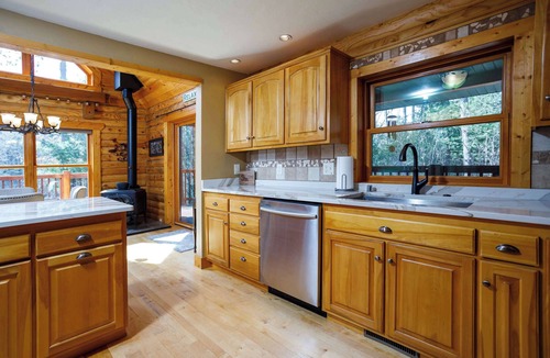 Waupaca Cabin | Log Cabin in Waupaca- Wooded Lot, Poker Table