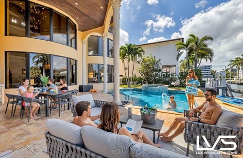 Delray Beach Shores House | LVS Villa Rhodes Palatial Waterfront Beach Estate