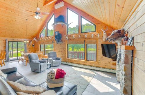 Mio House | Michigan Cabin w/On-Site Fishing Pond & Deck