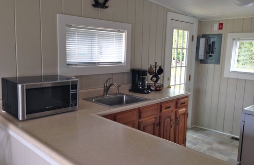 Sebascodegan Island Cottage | Oceanfront cottage with dock and float on beautiful Quahog Bay