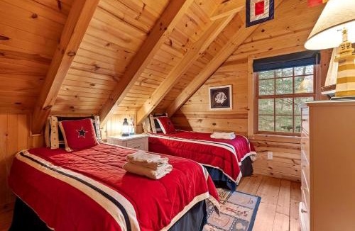 Saugatuck House | Peaceful Forest Cabin with Hot Tub, Fireplace & Outdoor Lounge in Saugatuck, Michigan
