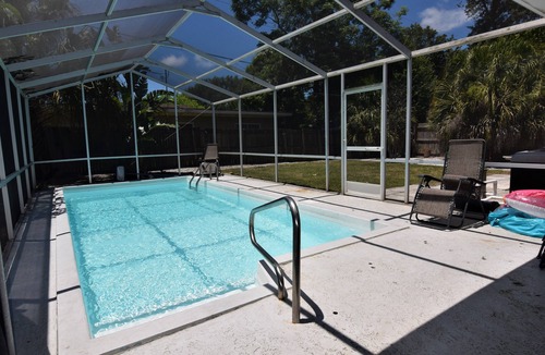 Paver Park House | Private Heated Pool Home Near Downtown & Legacy Trail