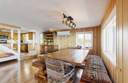 Alton Bay House | Renovated home with a water view, washer/dryer, full AC & deck