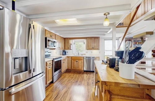 Alton Bay House | Renovated home with a water view, washer/dryer, full AC & deck