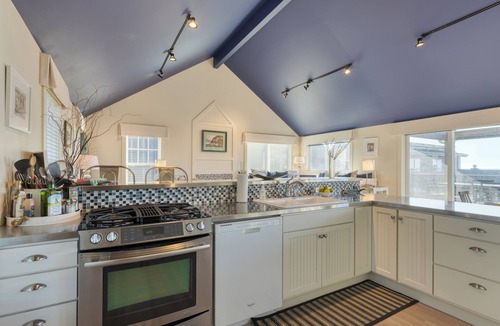 Tolovana Park House | Sea Cured | Beachside Retreat w/Hot Tub, Balcony Dining & Blue-Ceiling Charm