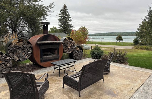 Boyne City House | Steps from Lake Charlevoix with great views. Beach access & small fee for pool