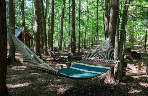 Newtonville Cabin | TimberTown Cabin #3 at June Farms, GLAMPING at it's finest!