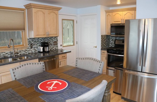 Pigeon Ski Chalet | Updated Chalet with Private Beach & Lakefront on Caseville's Sand Point