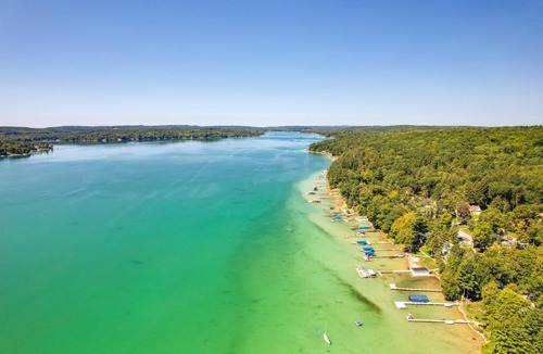 Walloon Lake House | Walloon Lake Getaway w/Fire Pit - Walk to Water!