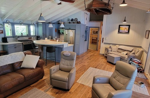 Boyne City House | Walloon lk 2bedroom and loft.Premium location, new dock. sun rises & sets. sand