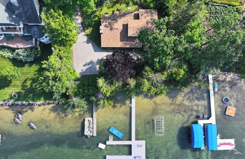 Boyne City House | Walloon lk 2bedroom and loft.Premium location, new dock. sun rises & sets. sand
