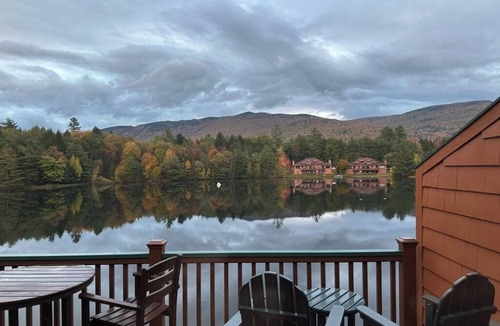 Grafton County Condo | Waterfront 3 BR condo in Gorgeous White Mountains in Lincoln, Indoor heated pool