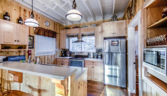 Built 2016 air conditioned Home with Elk Lake water view. Wheelchair accessible