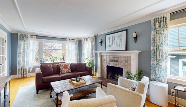 Century-old, dog-friendly home with hot tub, gorgeous patio & prime location