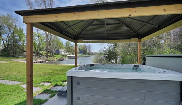 Lakefront Retreat with Hot Tub, Dock & Party Barn