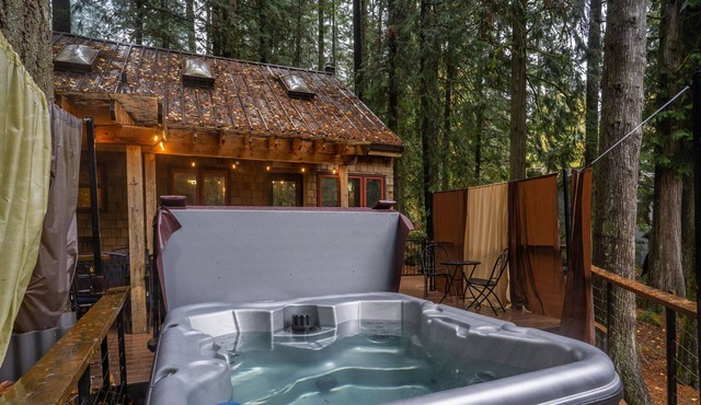 Mt. Hood Cabin w/ hot tub and close to hiking, skiing and outdoor adventuring.