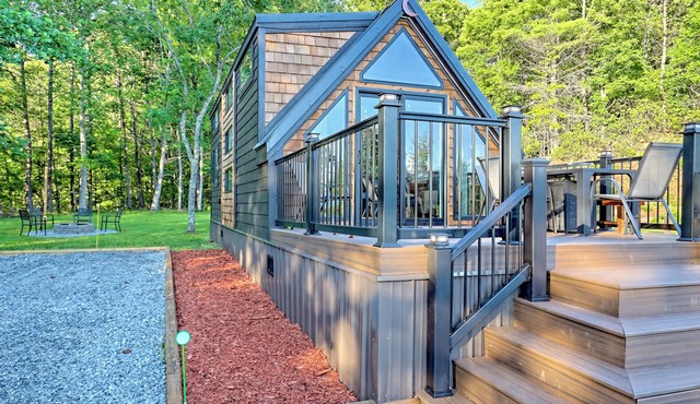 Spacious A-frame tiny house